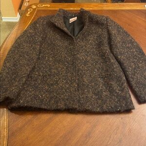 Bianca Brown Tweed Blazer Size 12